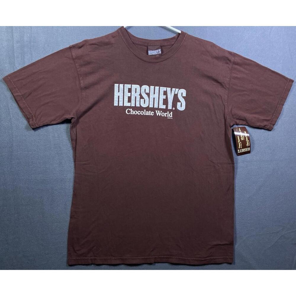 NEW Hershey's Milk Chocolate World Deadstock Promo Comfort Colours TShirt L 2005
